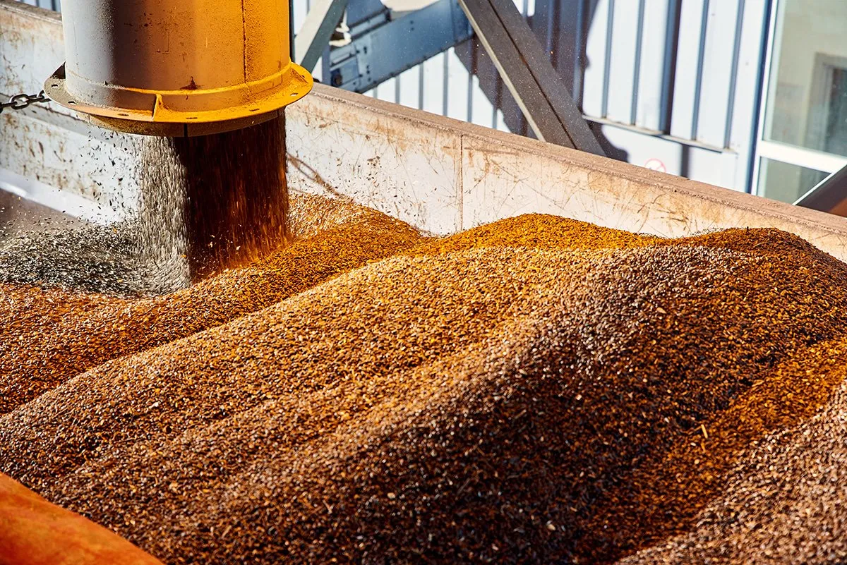 Dry bulk material handling for grain processing, storage, and transportation.