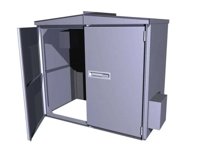 pneumatic blower sound enclosure drawing