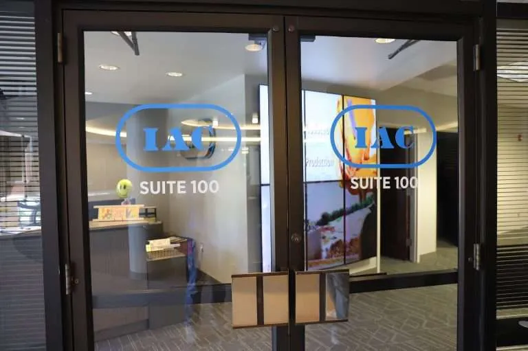 Entrance of the Industrial Accessories Company office