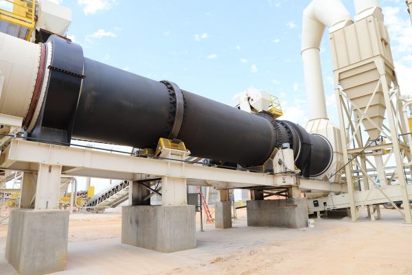 Industrial drying systems, rotary dryer for frac sand