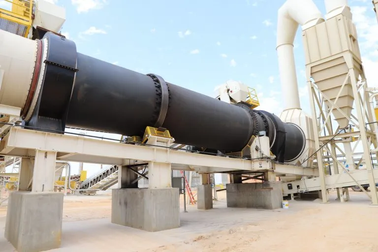 Industrial drying systems, rotary dryer for frac sand