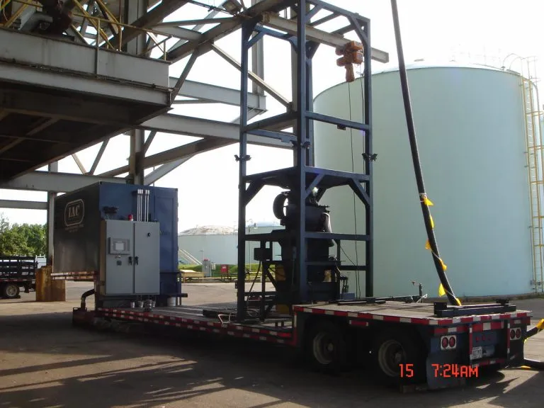 Dry Sorbent Injection Test trailer with automated controls panel