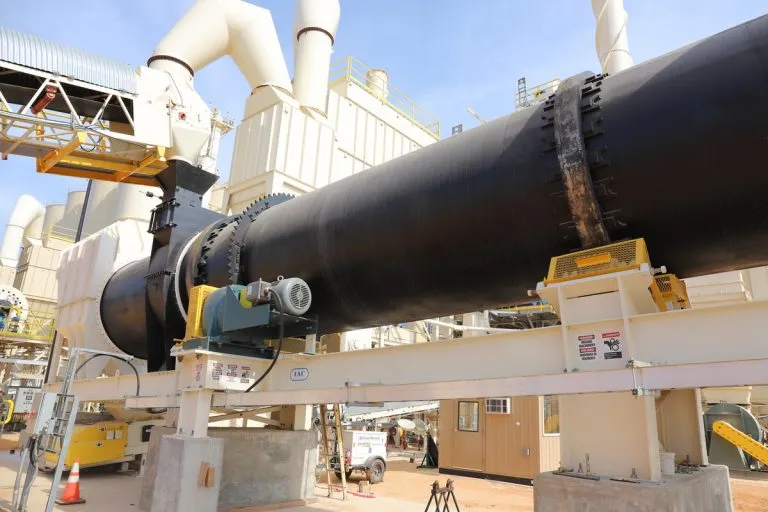 IAC patented dual feed rotary frac sand dryer and cooler