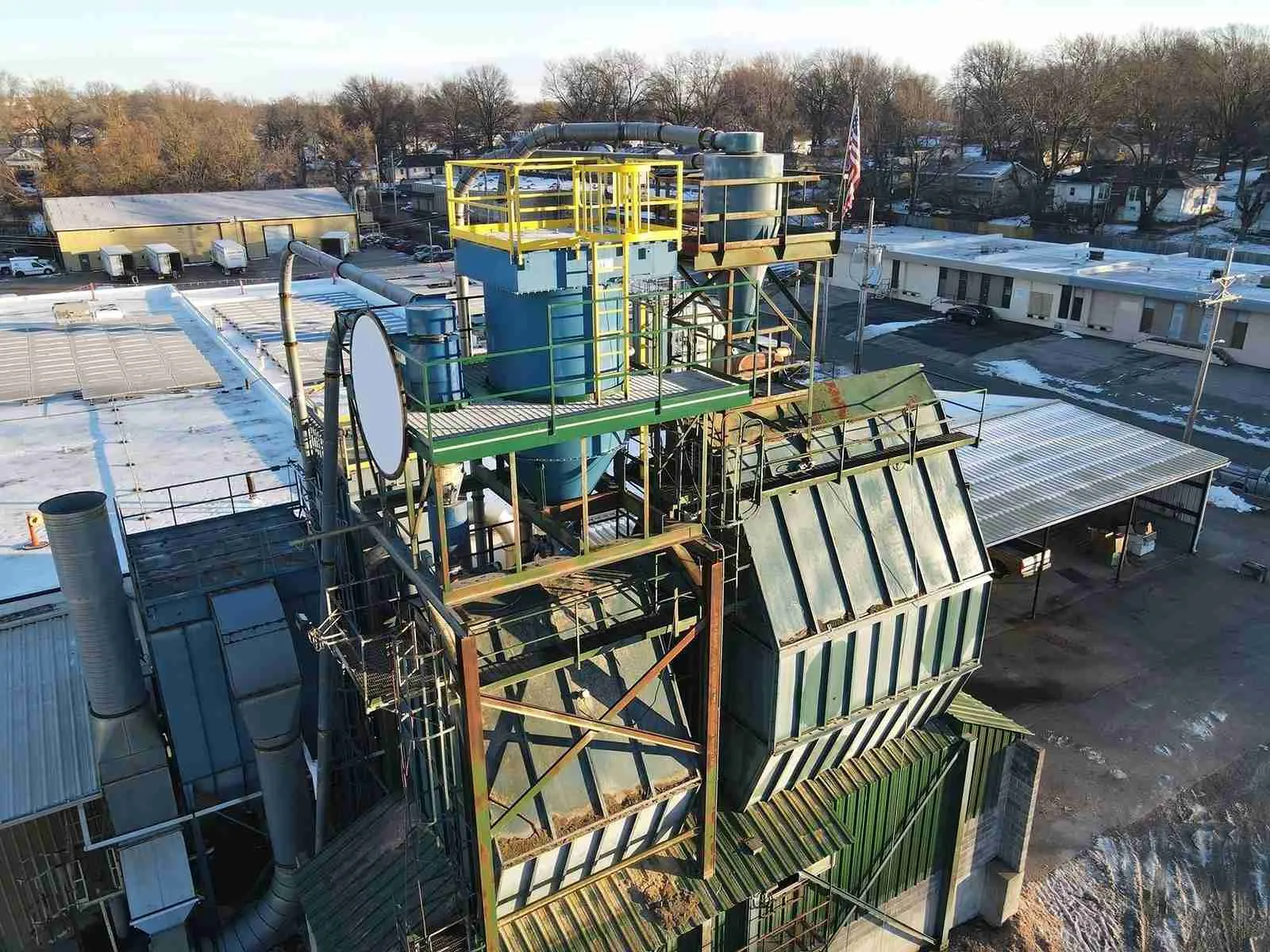 IAC Wood Cabinet Shop cyclone dust collector, wood dust collector