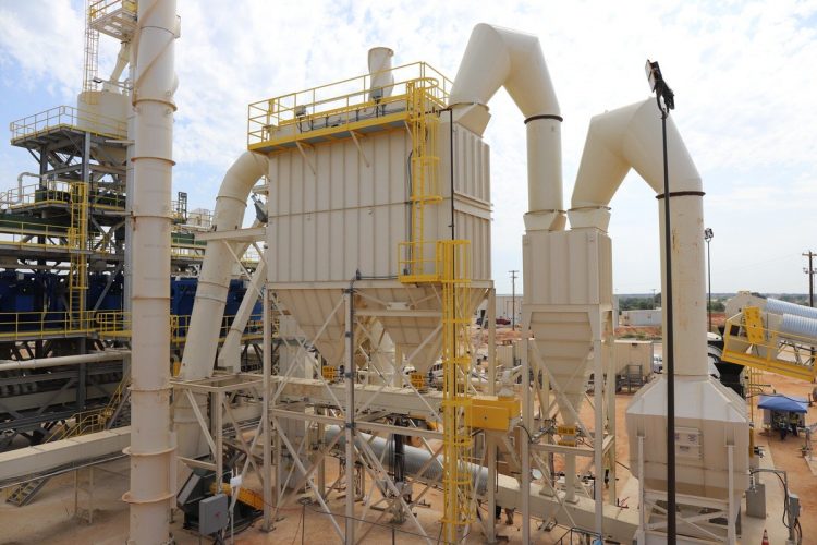 IAC_IS_FRAC_PROJ1_DRY_SAND_PLANT_BAGHOUSE_FAN_STACK_2021-01-15 Baghouse and ventilation system frac sand plant